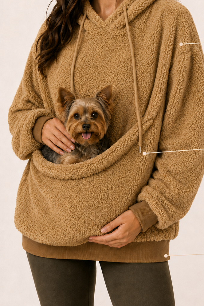 Bluza TulPupila Kangurka z kieszenią dla małego psa