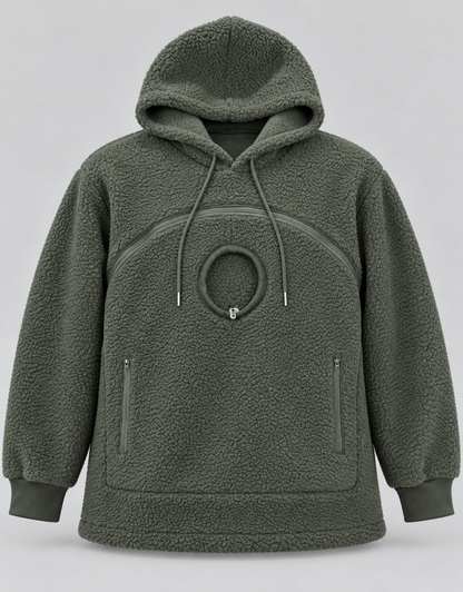 TulPupila Norka™ - Bluza z zamykaną kieszenią i okienkiem dla Twojego kota